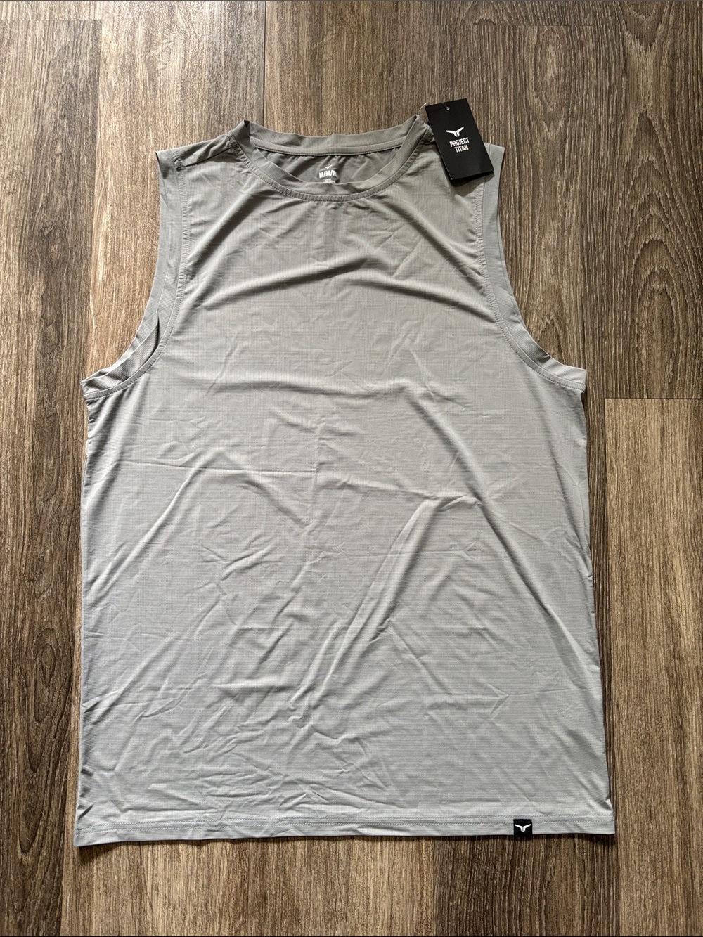 Titan Men's Sleeveless Performance Tank - Light Gray